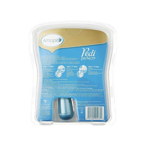 Electronic Nail File Care System Amope Pedi Perfect Pedicure Manicure Kit NEW - Picture 2 of 4